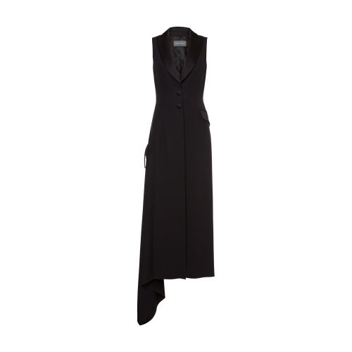 Alberta Ferretti Long enver satin gilet