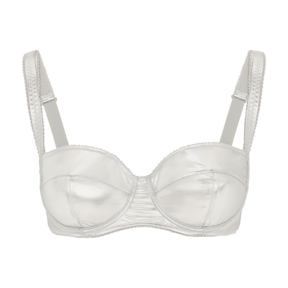 Dolce & Gabbana Foiled jersey balconette bra