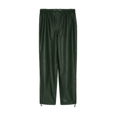 Yves Salomon Lamb leather joggers