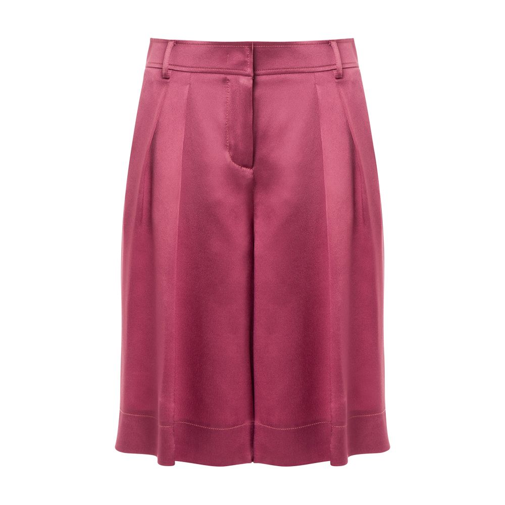 Alberta Ferretti Wide-leg bermuda shorts in satin