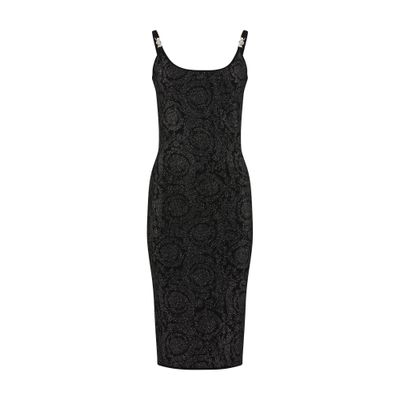 Versace Barocco Texture Knit Dress