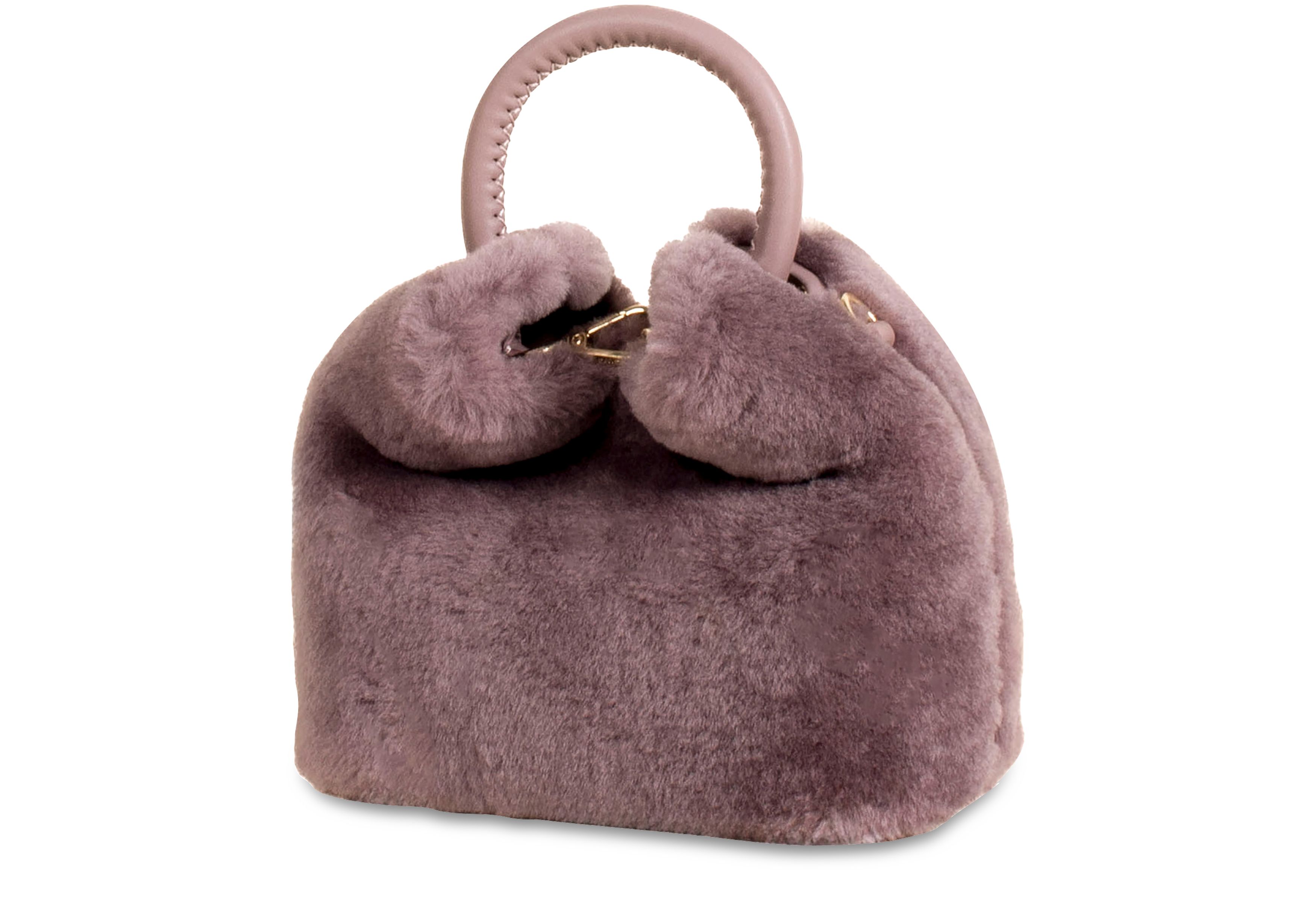 Elleme Madeleine small shearling/leather bag