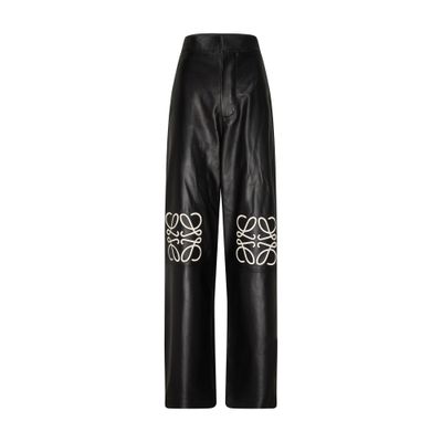 Loewe Anagram leather baggy pants