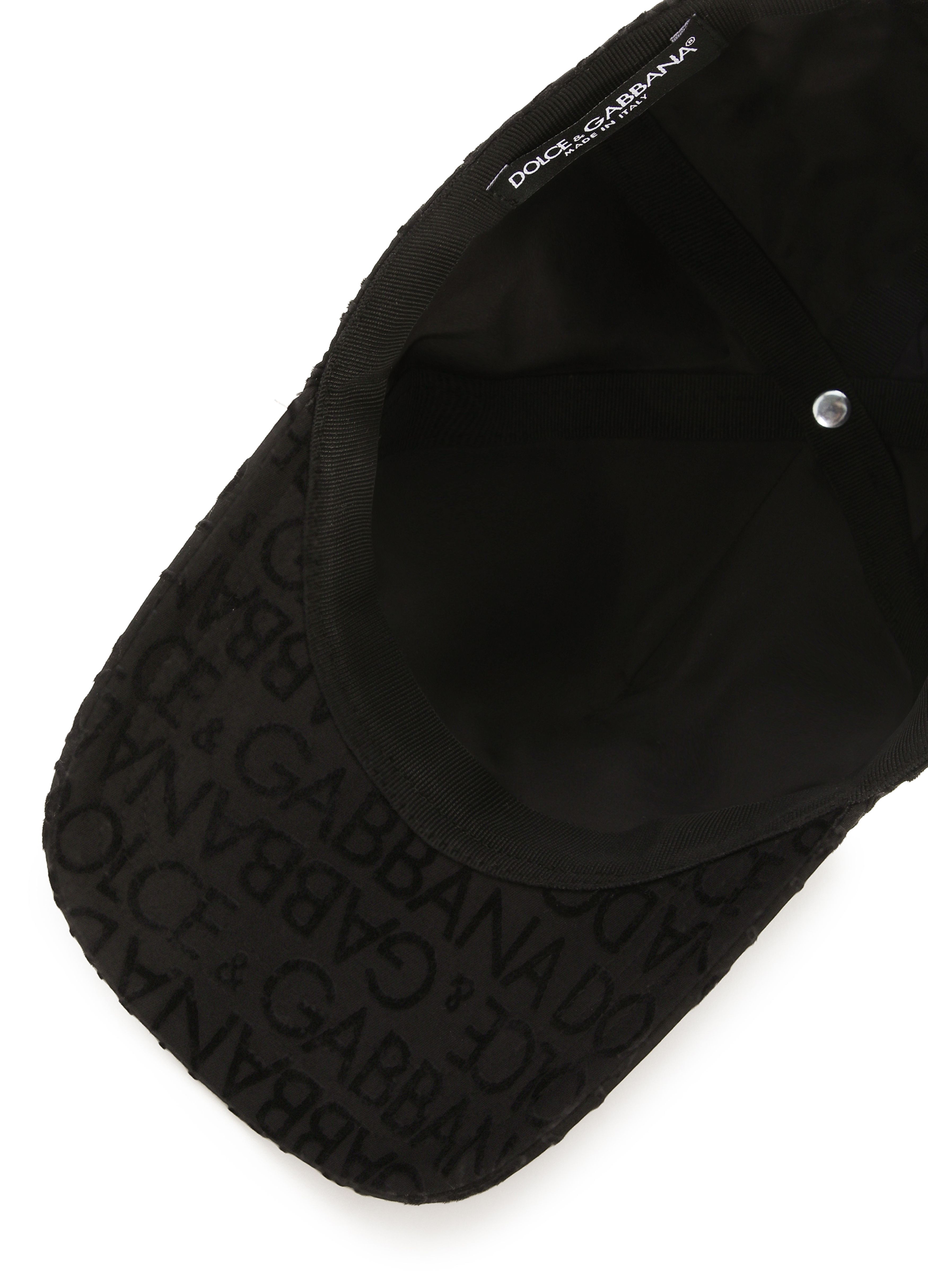 Dolce & Gabbana Baseball Cap With Flocked Logo