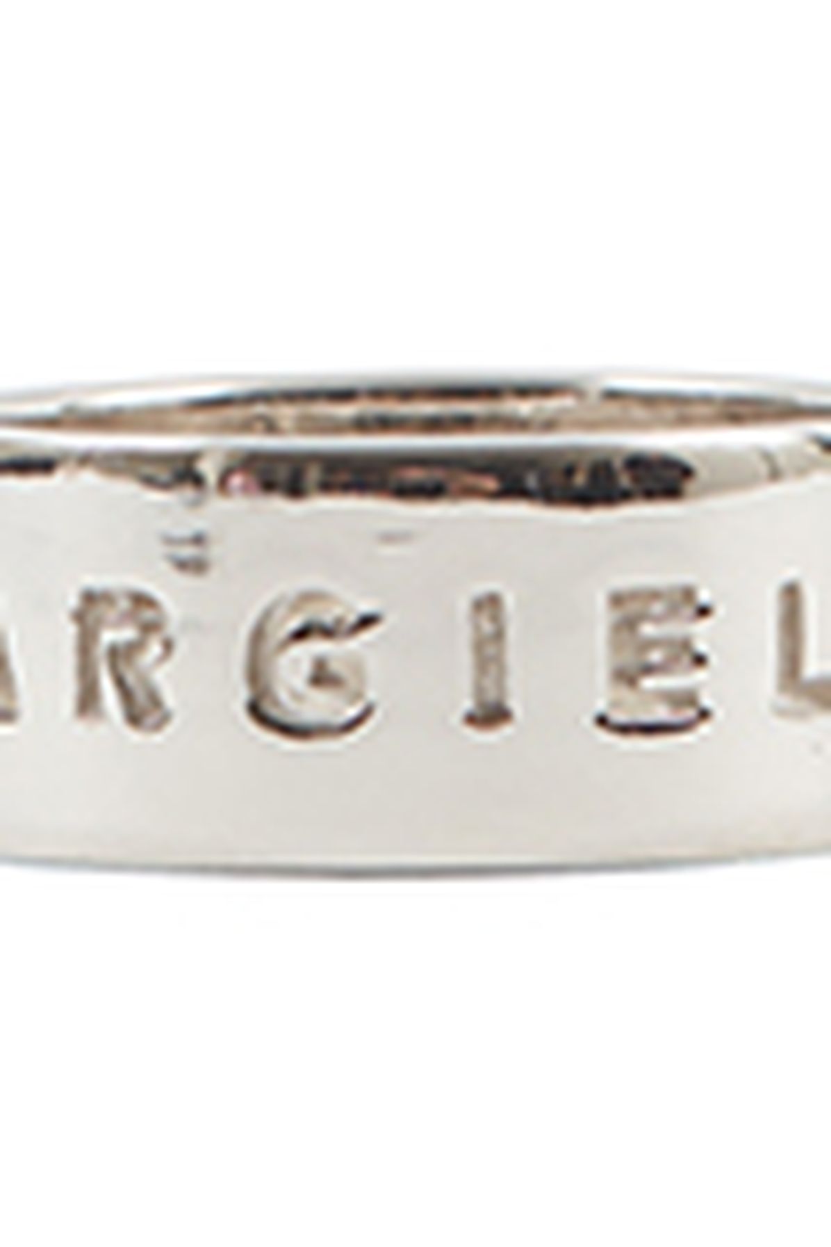 MM6 Maison Margiela Logo cut-out ring