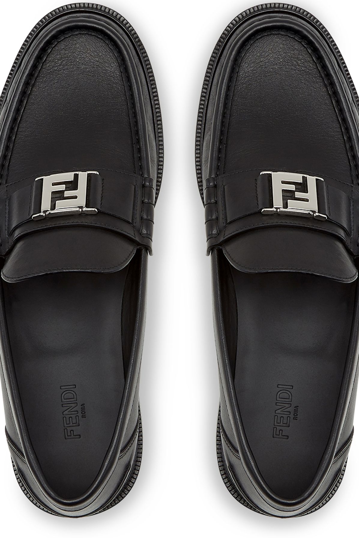 FENDI leather loafers