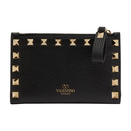 VALENTINO GARAVANI Rockstud zipped card holder