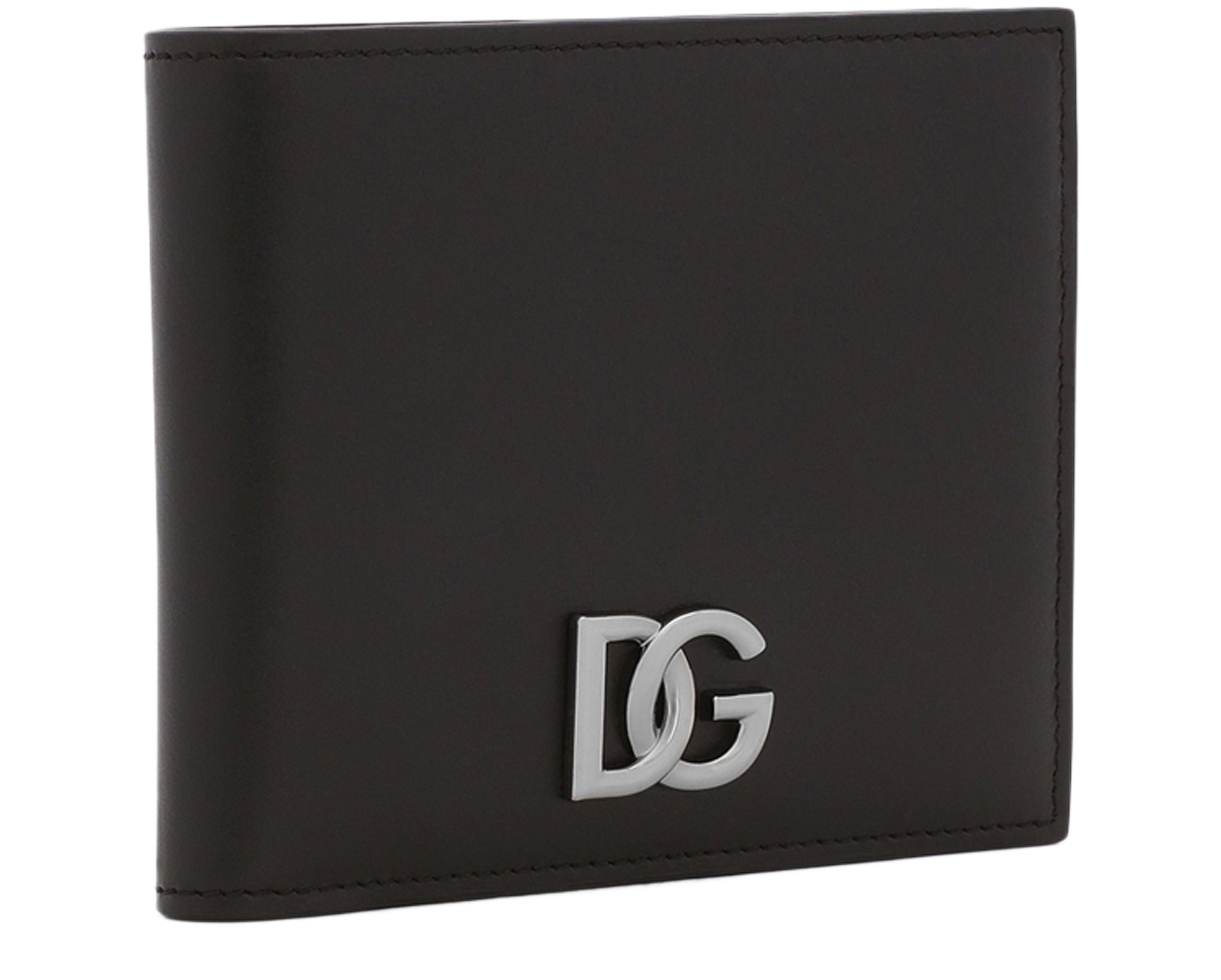 Dolce & Gabbana Calfskin nappa wallet with DG logo