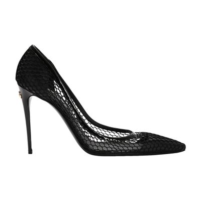 Dolce & Gabbana Mesh and patent leather pumps