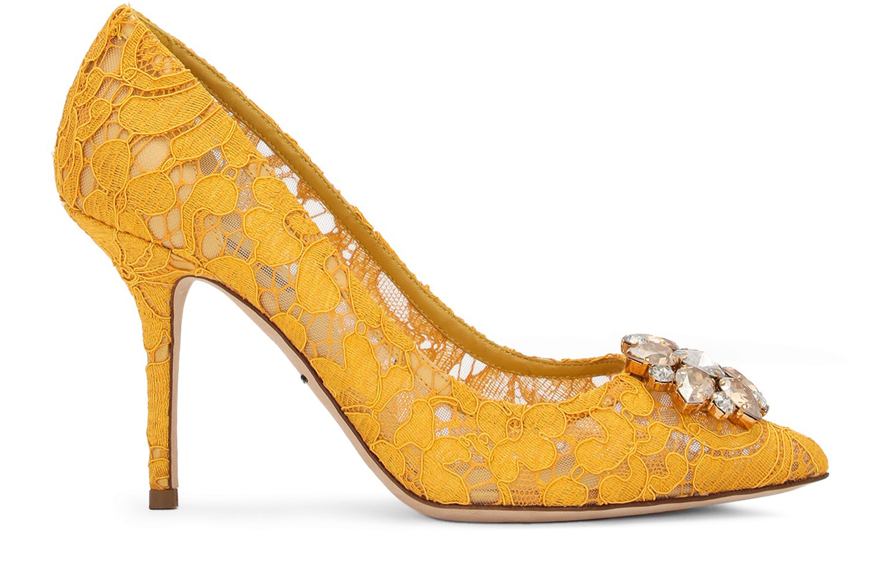 Dolce & Gabbana Taormina lace with crystals pumps