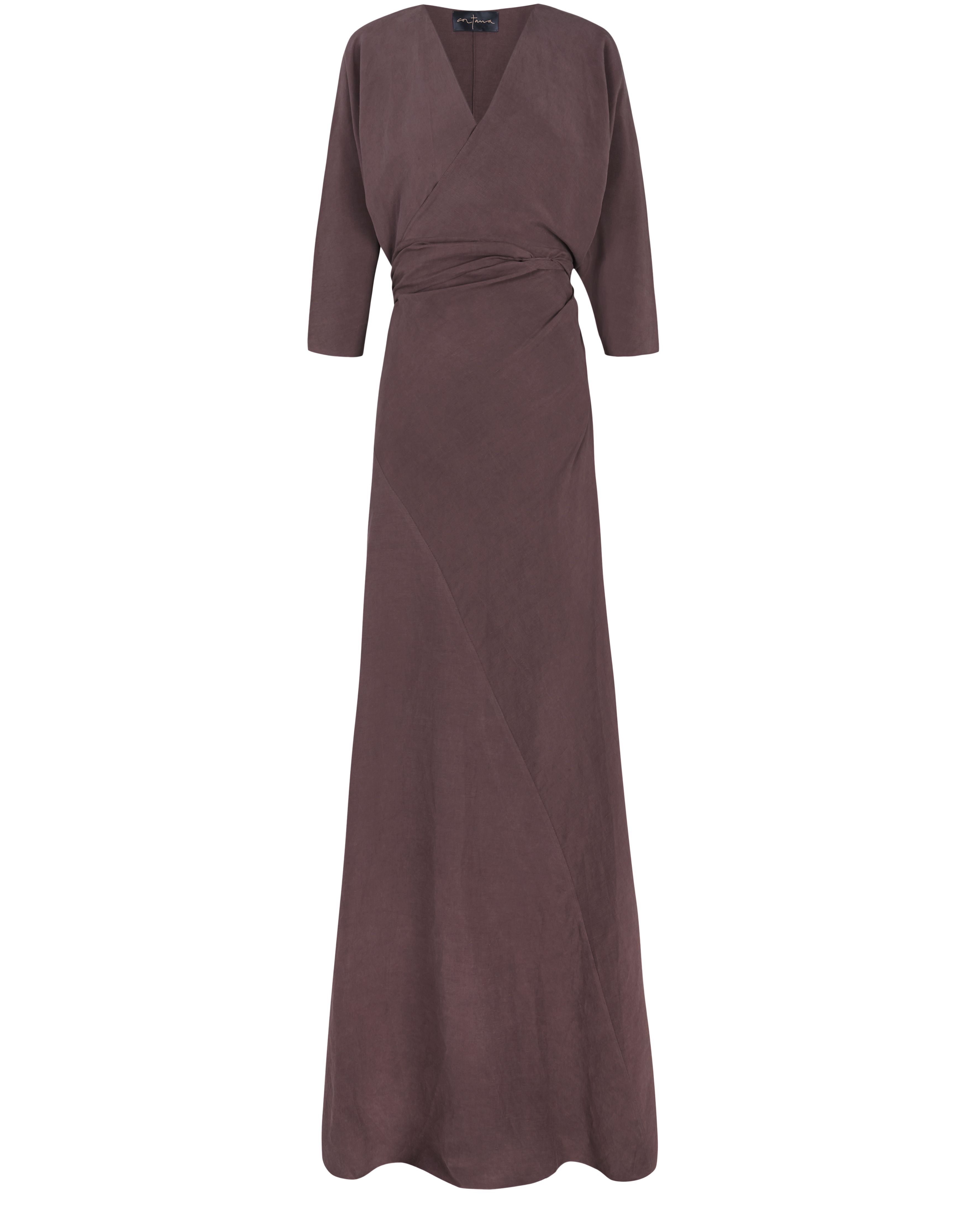 Cortana Tanami long dress in linen and silk