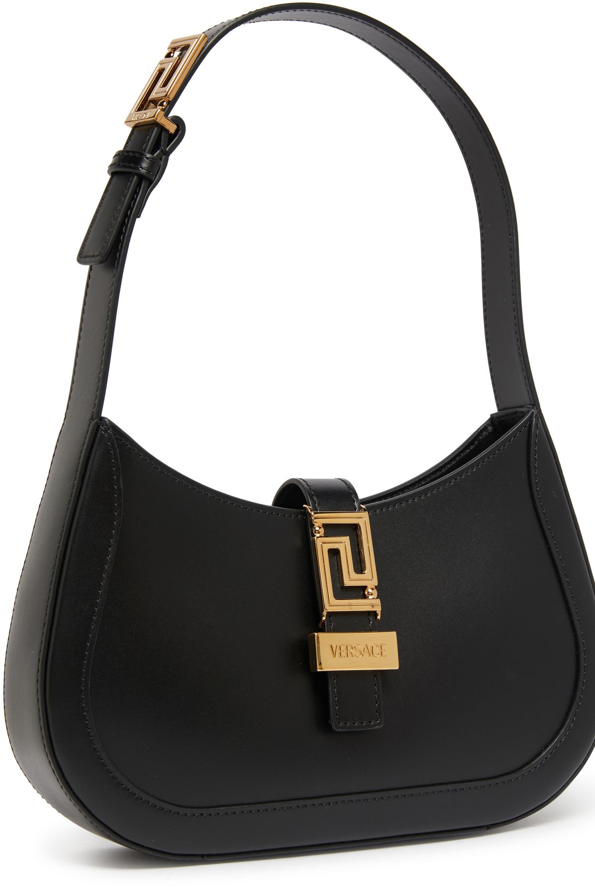 Versace Small Calf Leather Hobo Bag