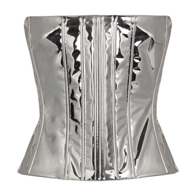 Dolce & Gabbana KIM DOLCE & GABBANA Foiled satin corset