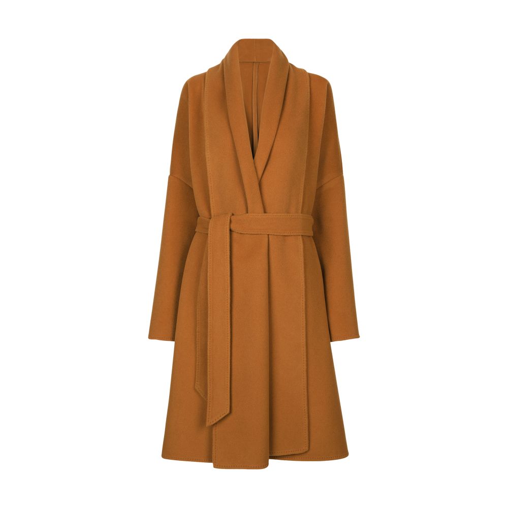 Dolce & Gabbana Belted oversize cashmere wool coat