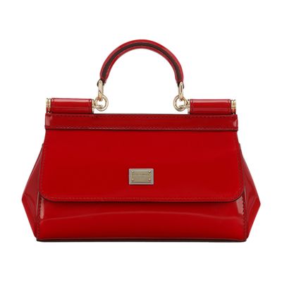 Dolce & Gabbana Small polished calfskin Sicily bag