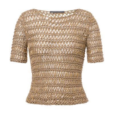 Alberta Ferretti Sweater in linen ribbon