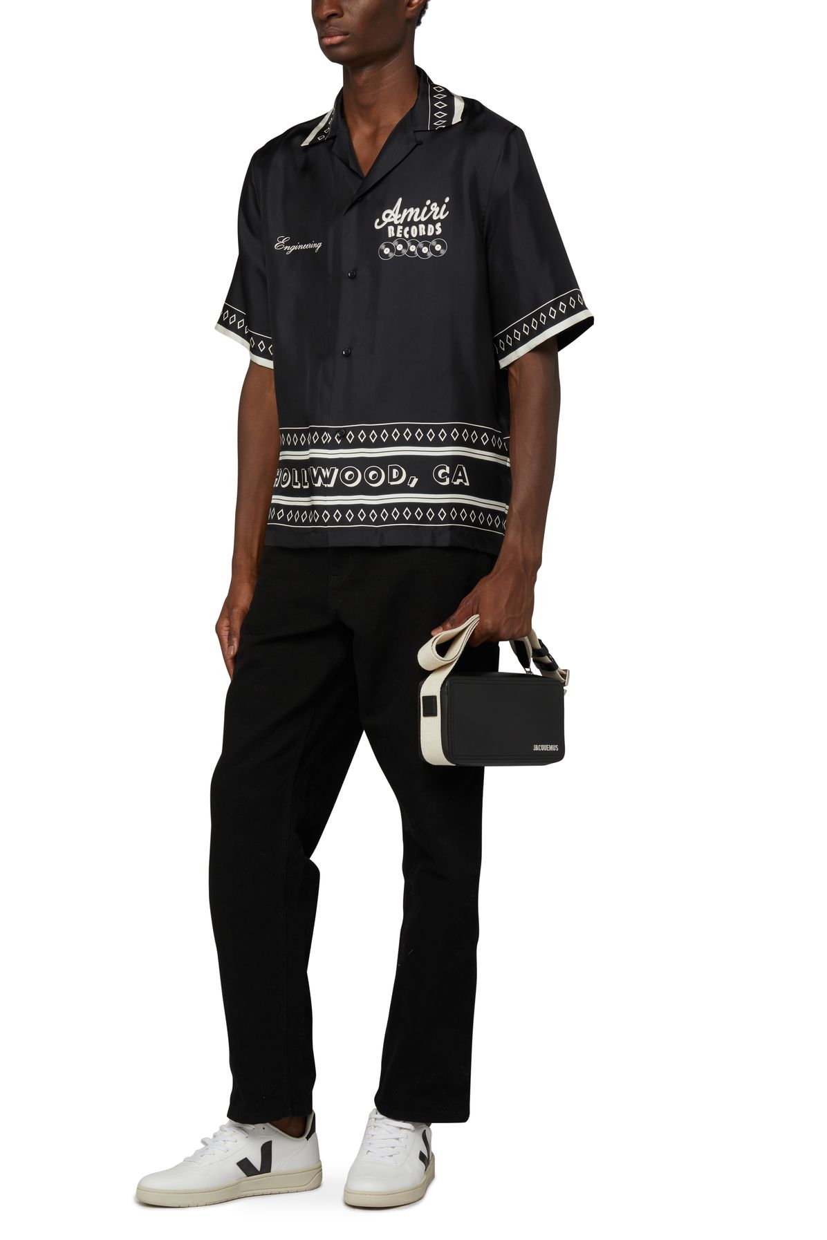 Amiri Amiri records short sleeve shirt