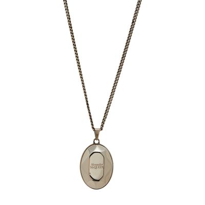 Alexander McQueen Faceted stone necklace