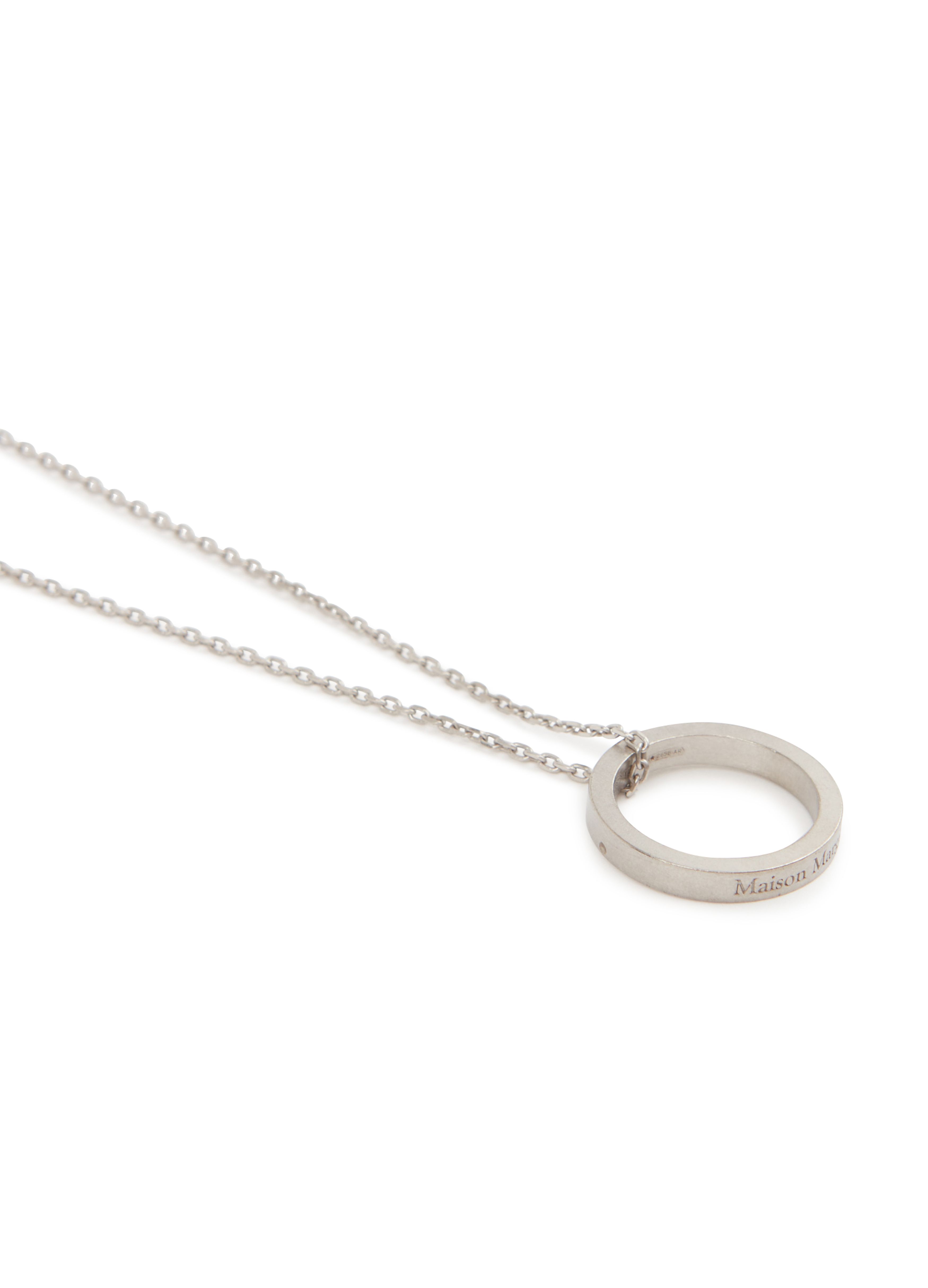 Maison Margiela Logo ring necklace