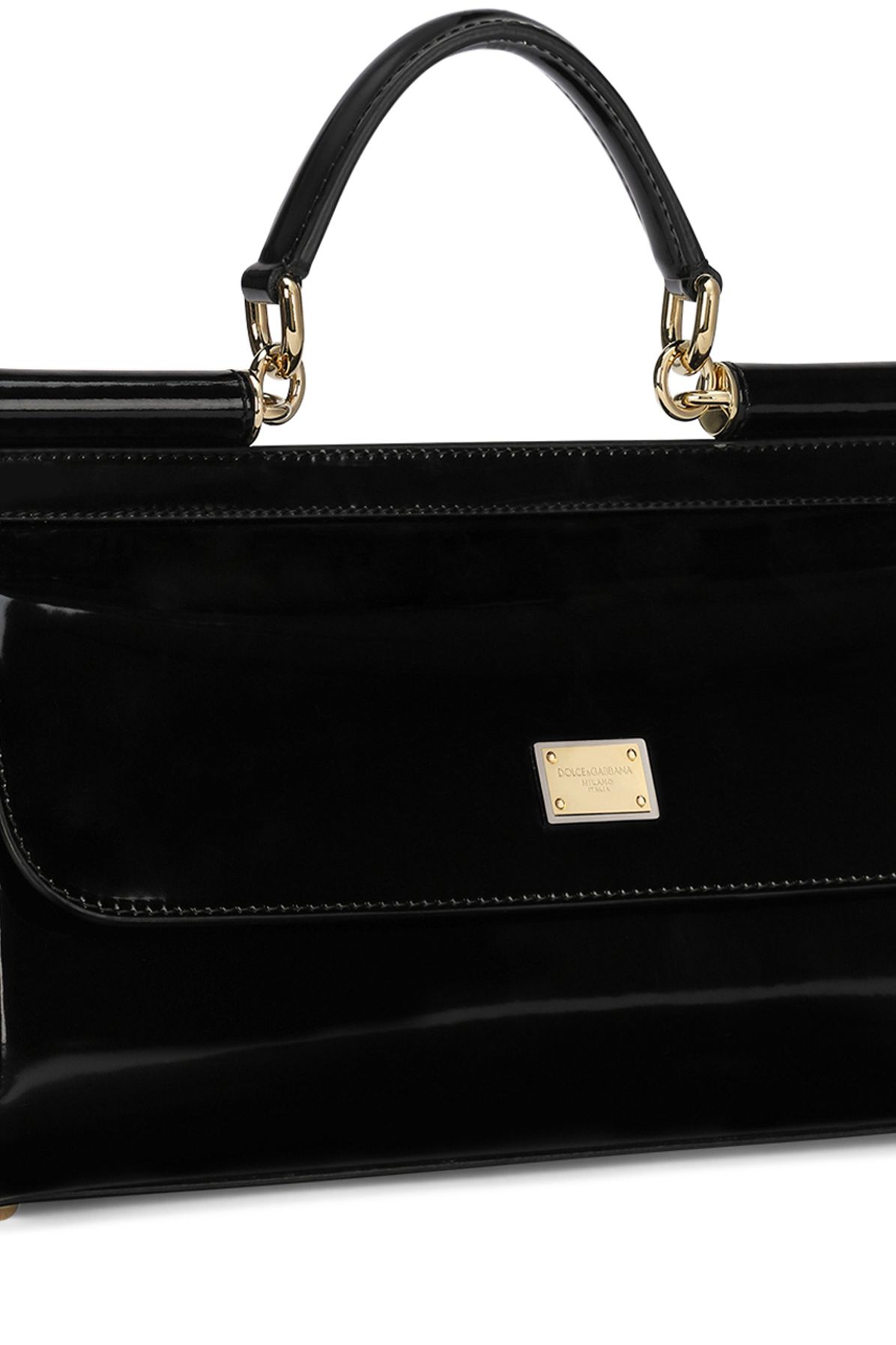 Dolce & Gabbana Medium polished calfskin Sicily bag