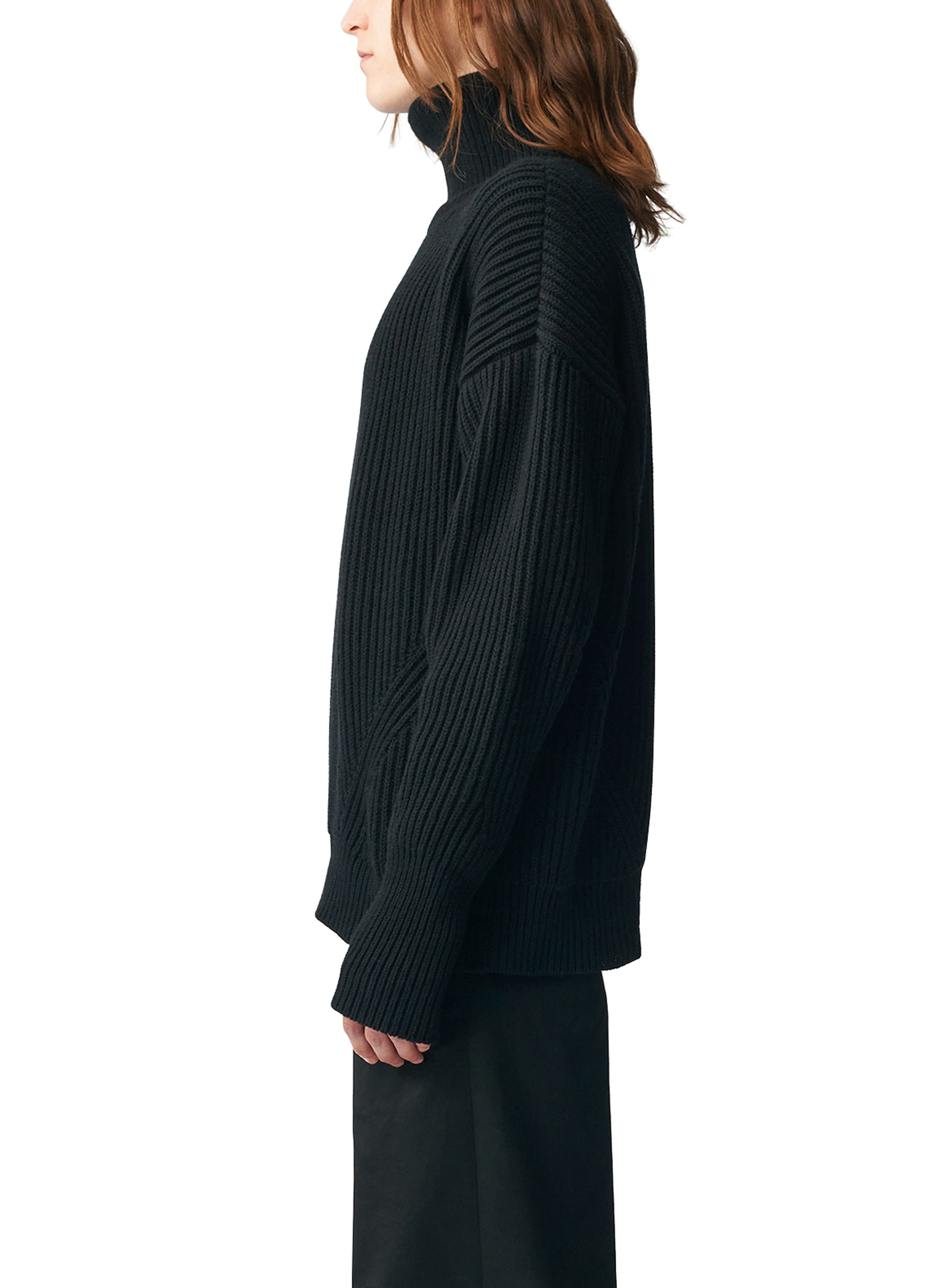 Ann Demeulemeester Geirnart High Neck Oversize Jumper