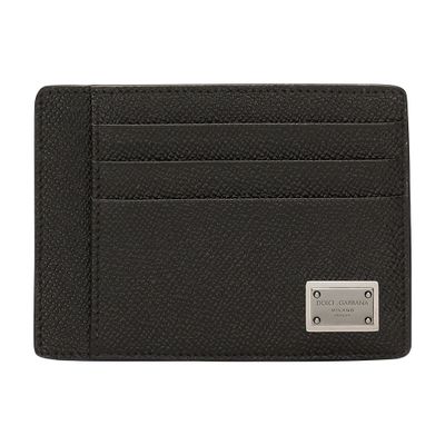 Dolce & Gabbana Dauphine-print calfskin card holder