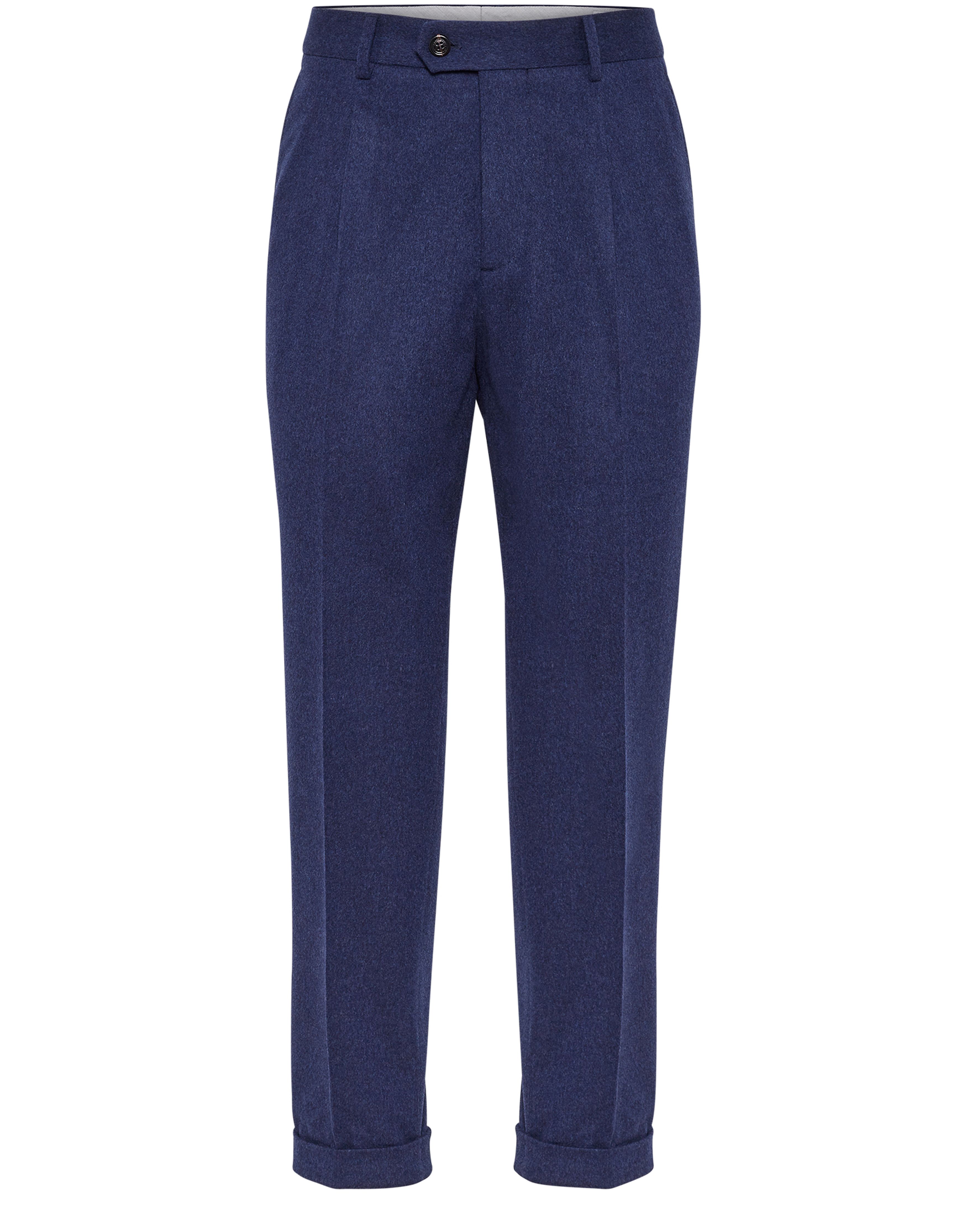 Brunello Cucinelli Flannel leisure fit trousers