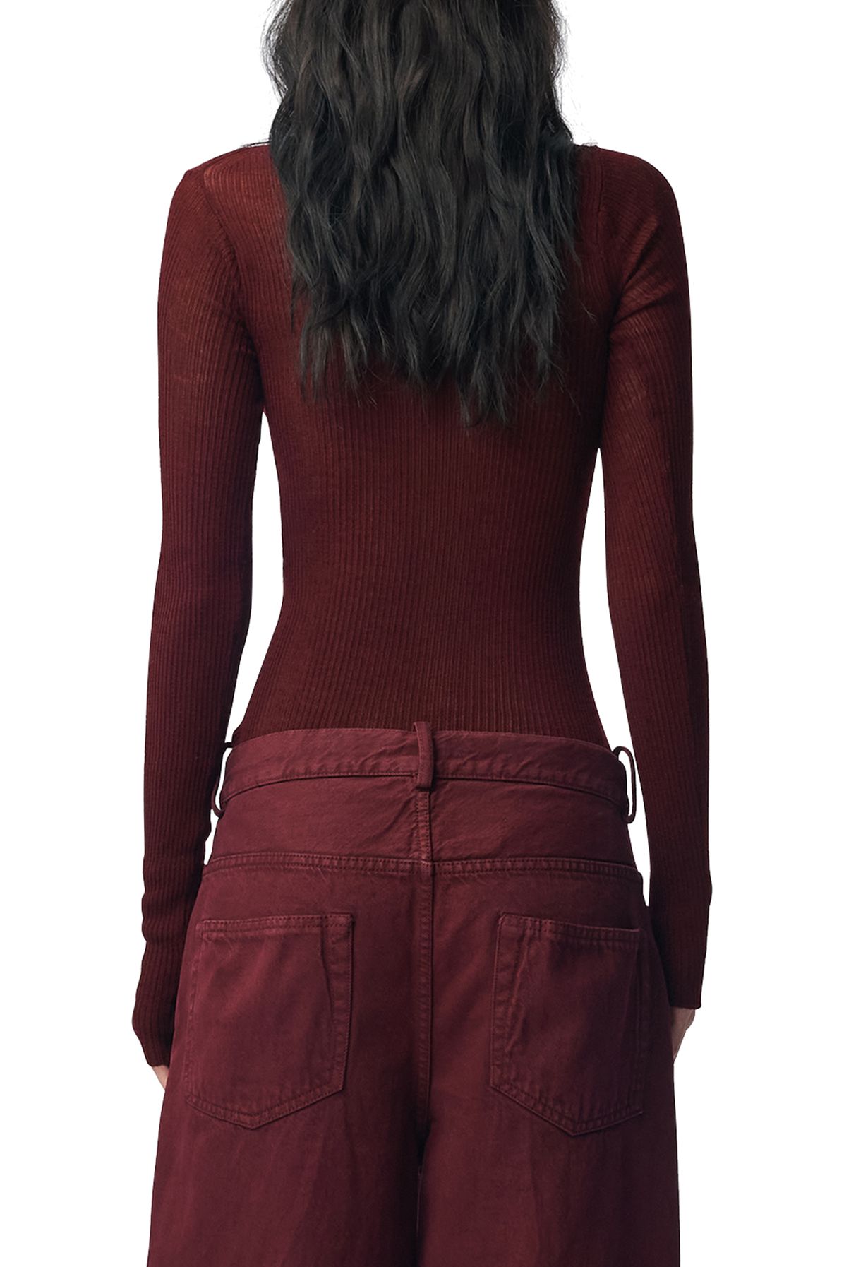 Ann Demeulemeester Marlena rib high neck sweater