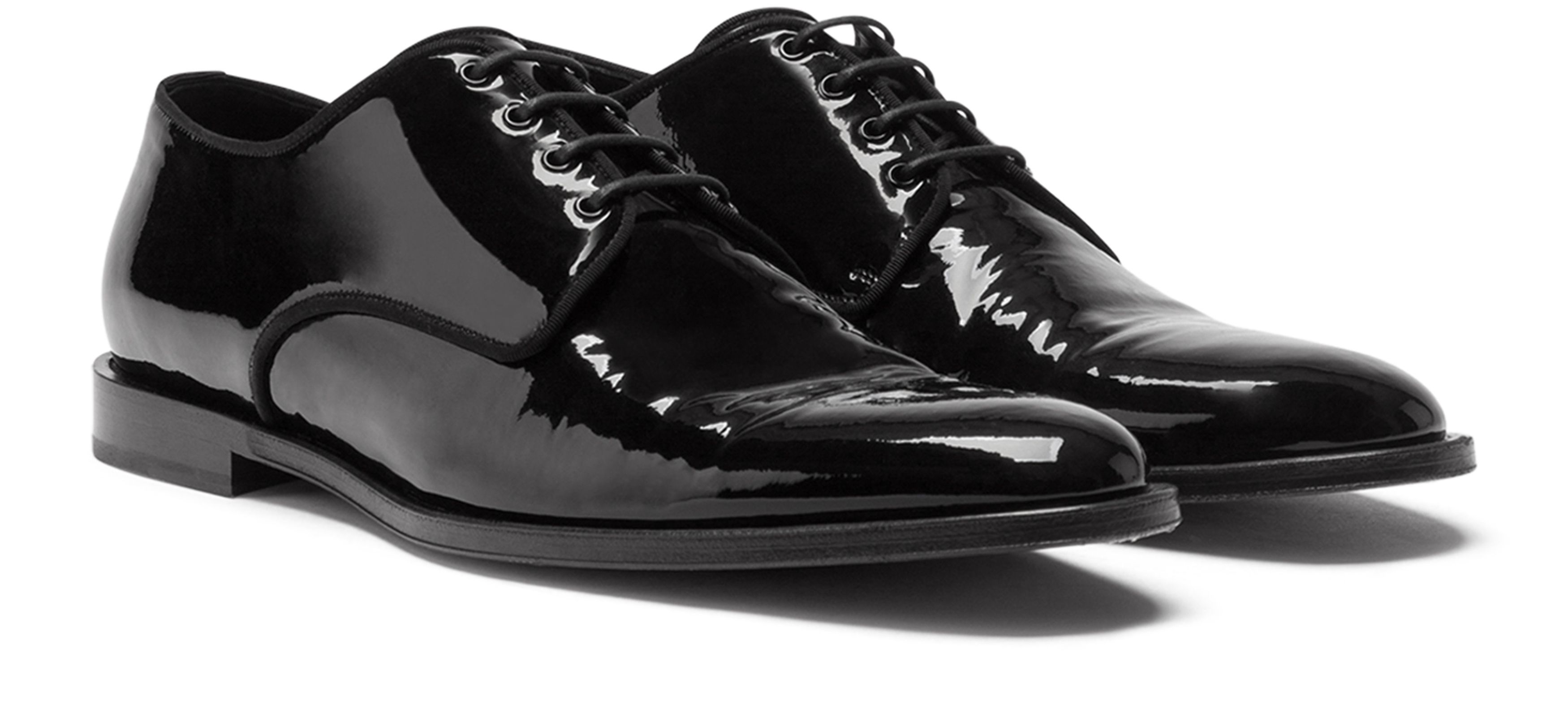 Dolce & Gabbana Glossy patent leather derby shoes