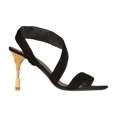 Balmain Moneta velvet sandals