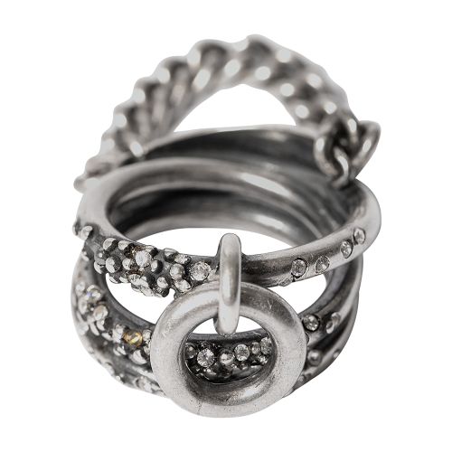 Ann Demeulemeester Amika Ring With Small Stones