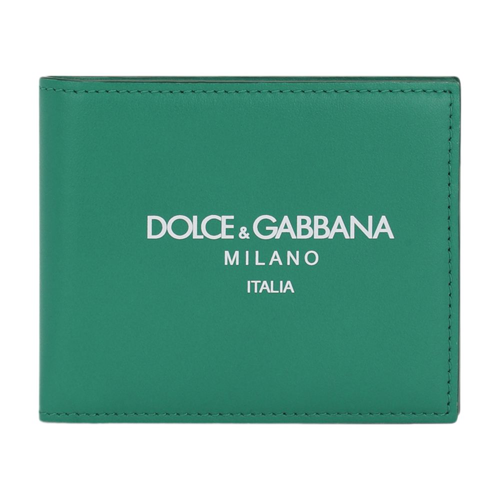 Dolce & Gabbana Calfskin bifold wallet with logo