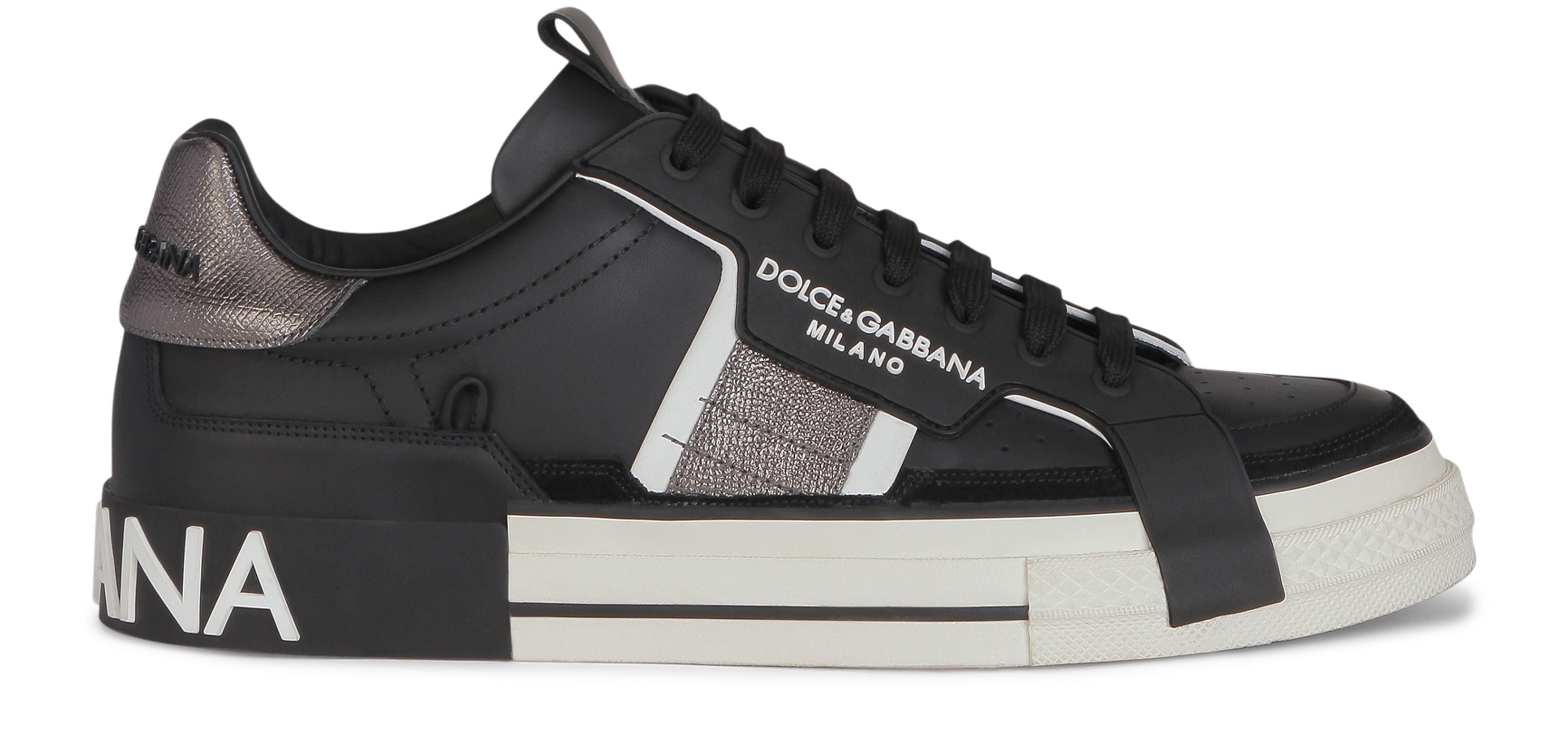 Dolce & Gabbana Calfskin 2.Zero Custom sneakers with contrasting details