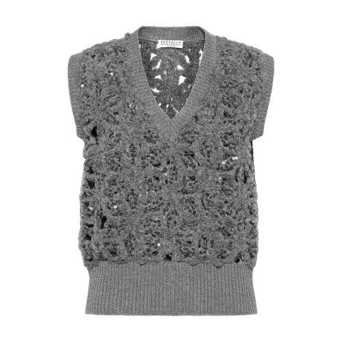 Brunello Cucinelli Dazzling Embroidery top