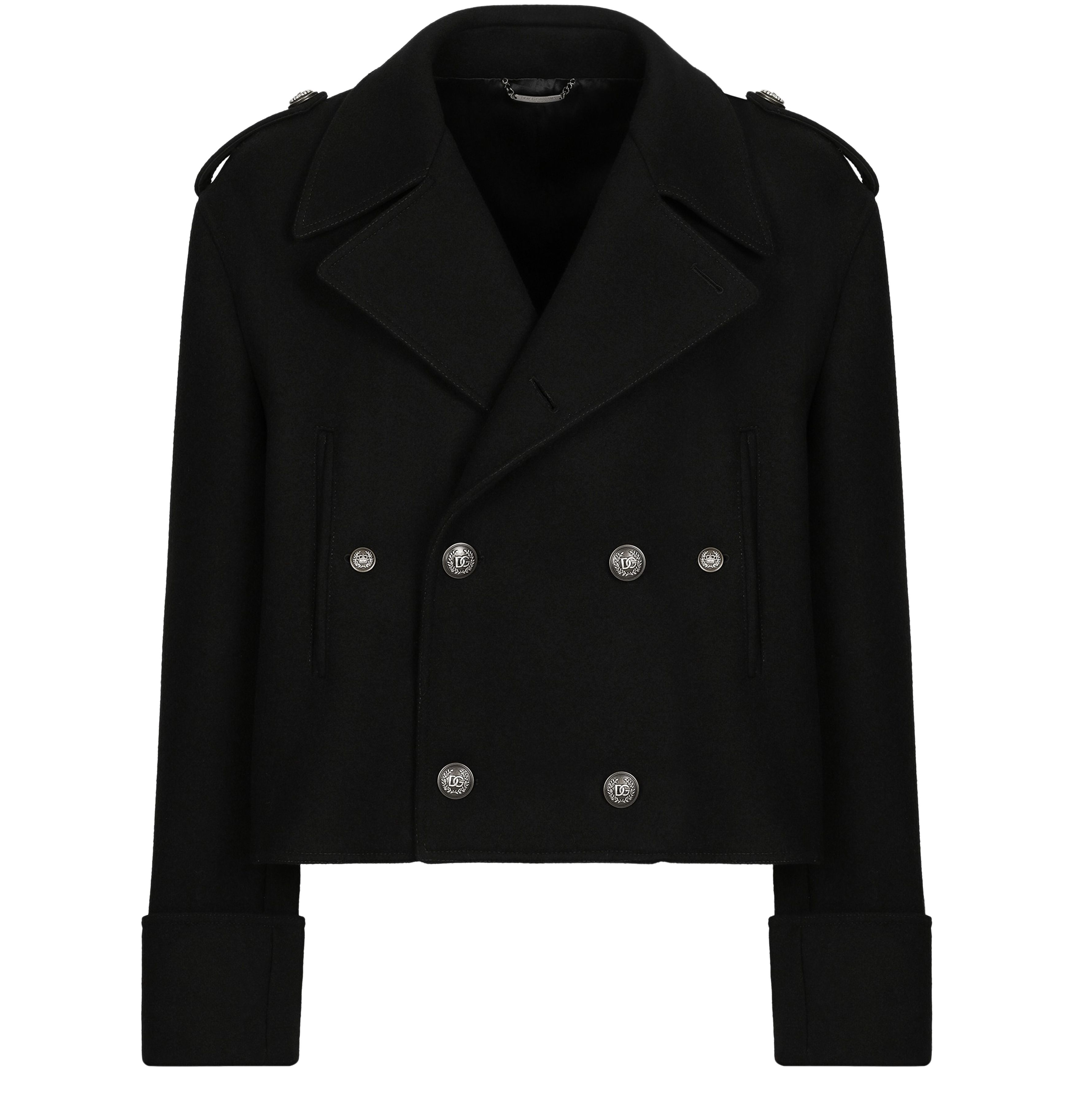 Dolce & Gabbana Short wool military-style coat