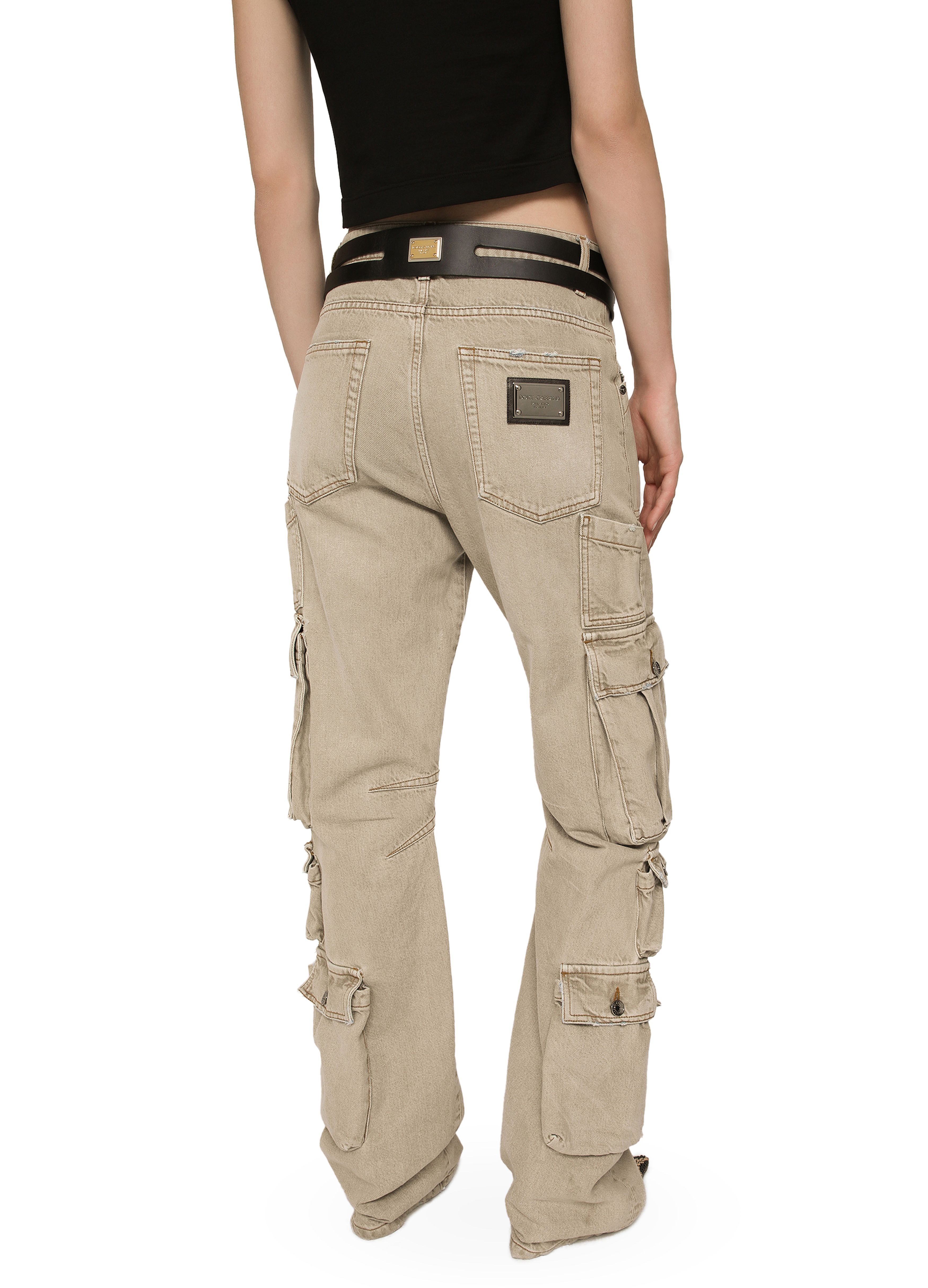 Dolce & Gabbana Denim cargo pants