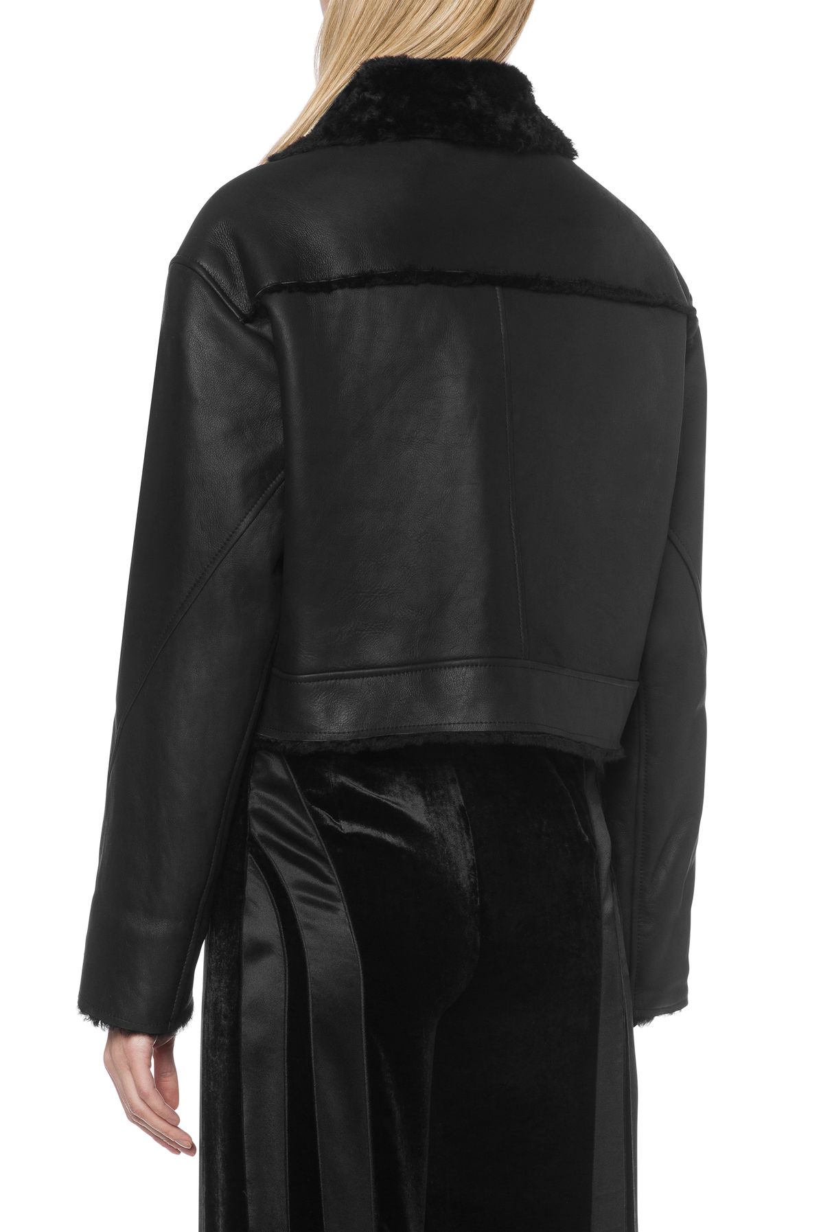 Alberta Ferretti Nappa leather sheepskin coat