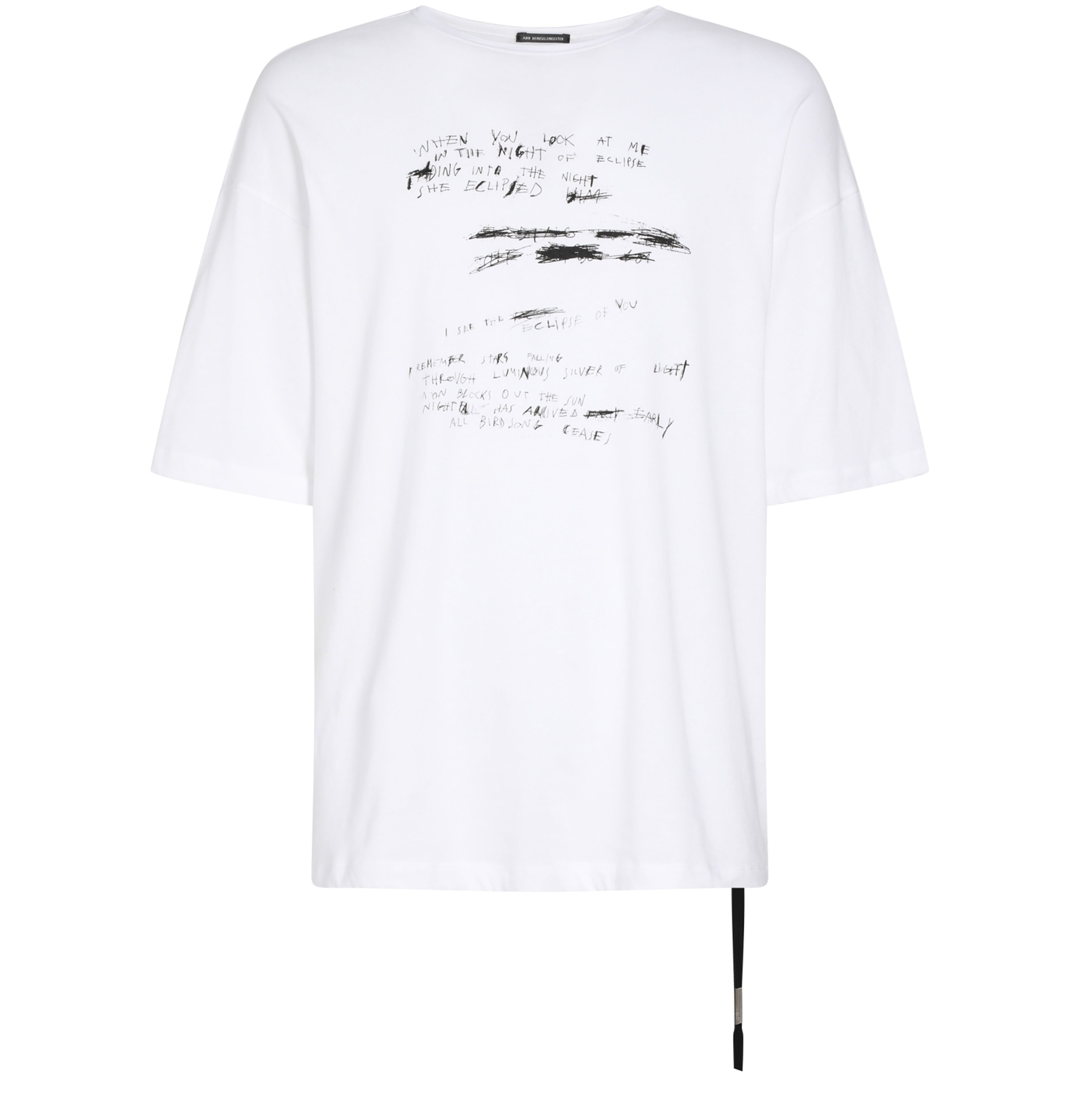 Ann Demeulemeester Dieter high comfort fit t-shirt Handwriting print