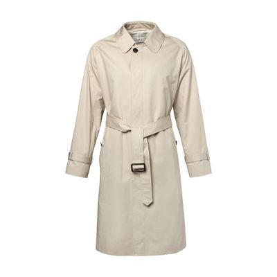  Long belted cotton coat