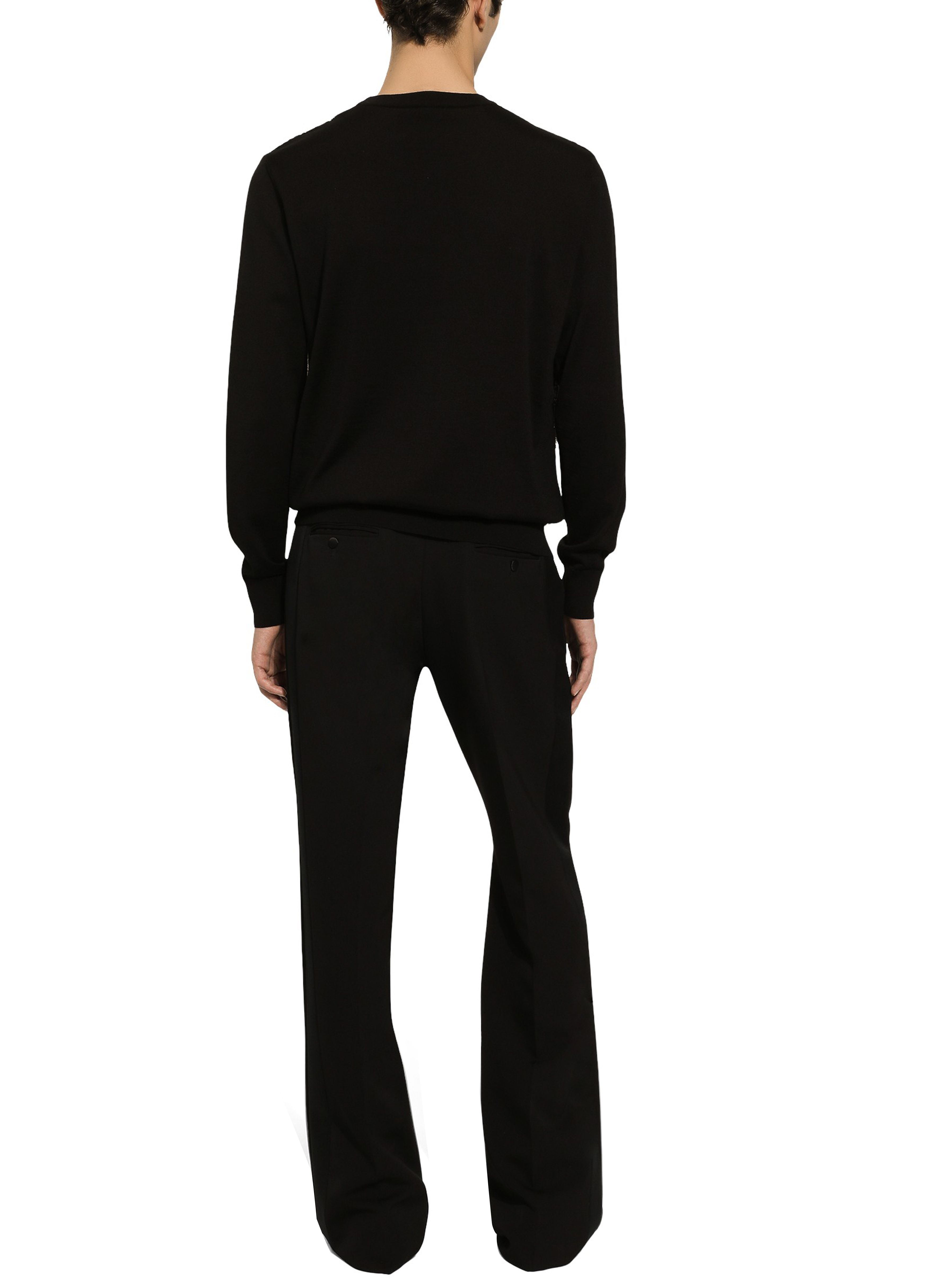 Dolce & Gabbana Round-neck wool and silk sweater