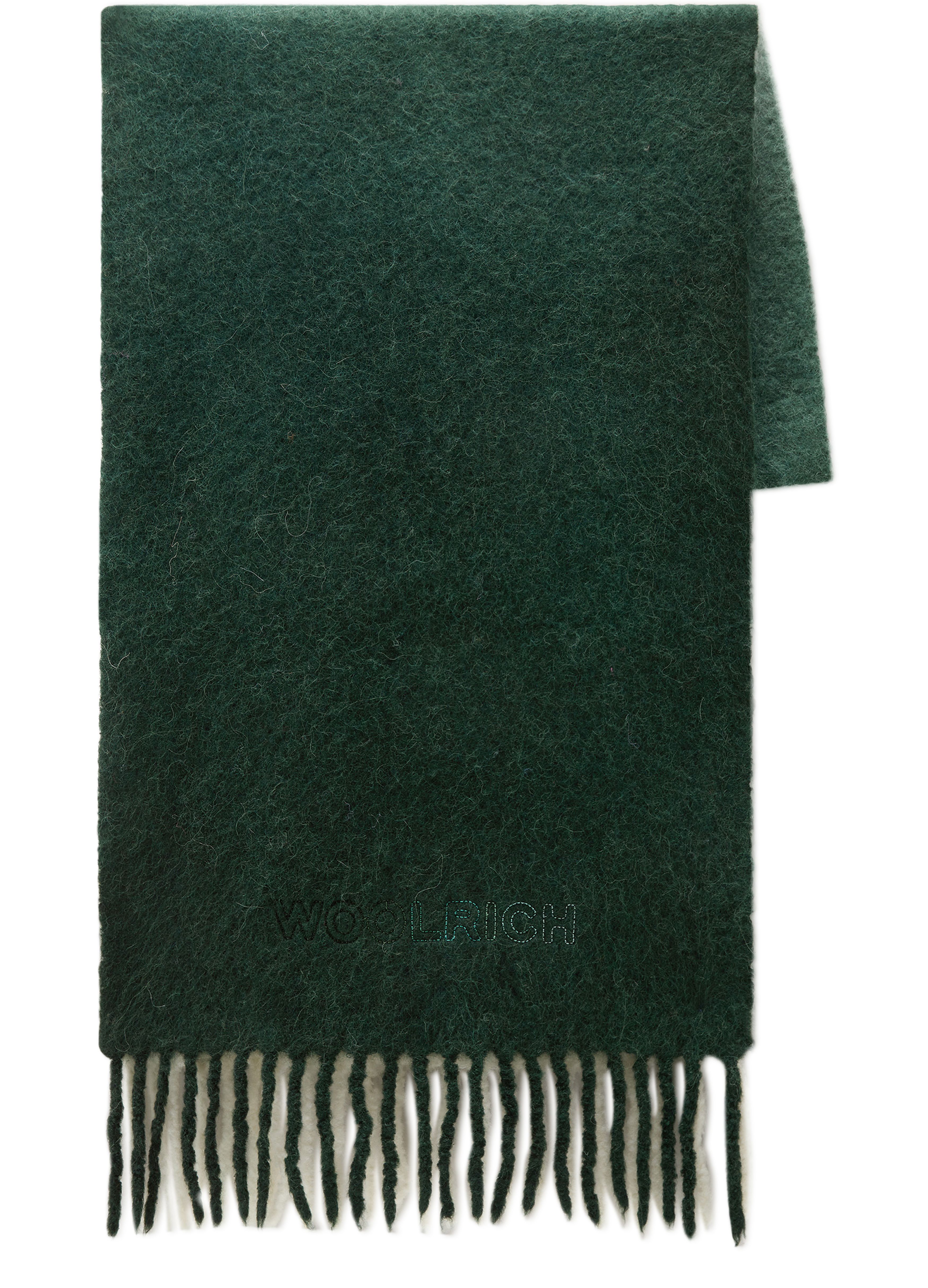 Woolrich Garment-dyed Scarf in Alpaca Blend with Dégradé Effect