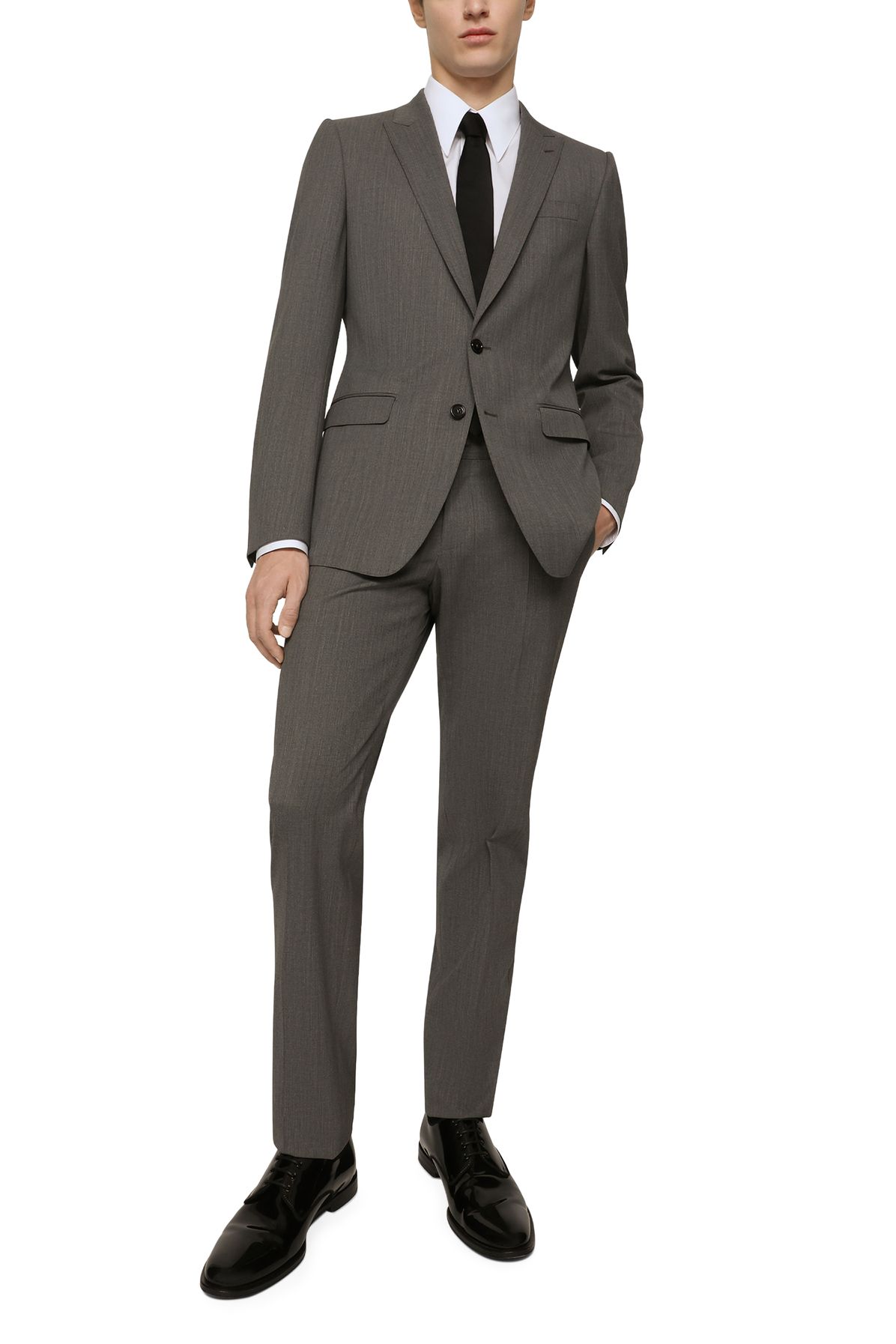 Dolce & Gabbana Single-breasted stretch wool Martini-fit suit