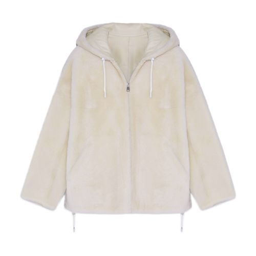 Yves Salomon Hooded shearling jacket