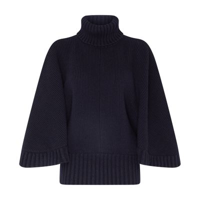 Chloé Oversized mockneck cashmere and cotton sweater