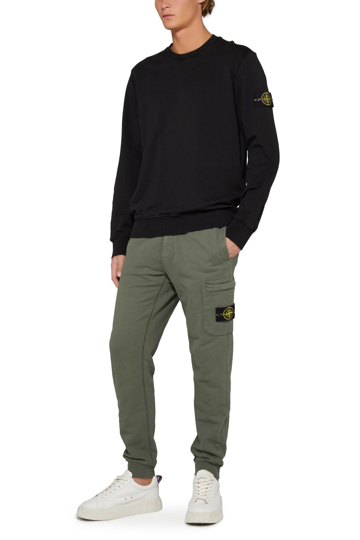 Stone Island Sweatshirt with logo patch