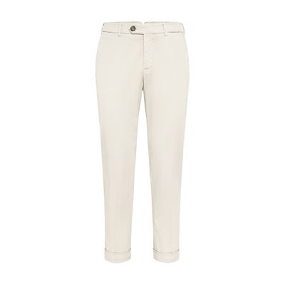 Brunello Cucinelli Gabardine garment dyed trousers