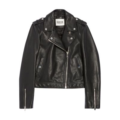  Grained leather jacket