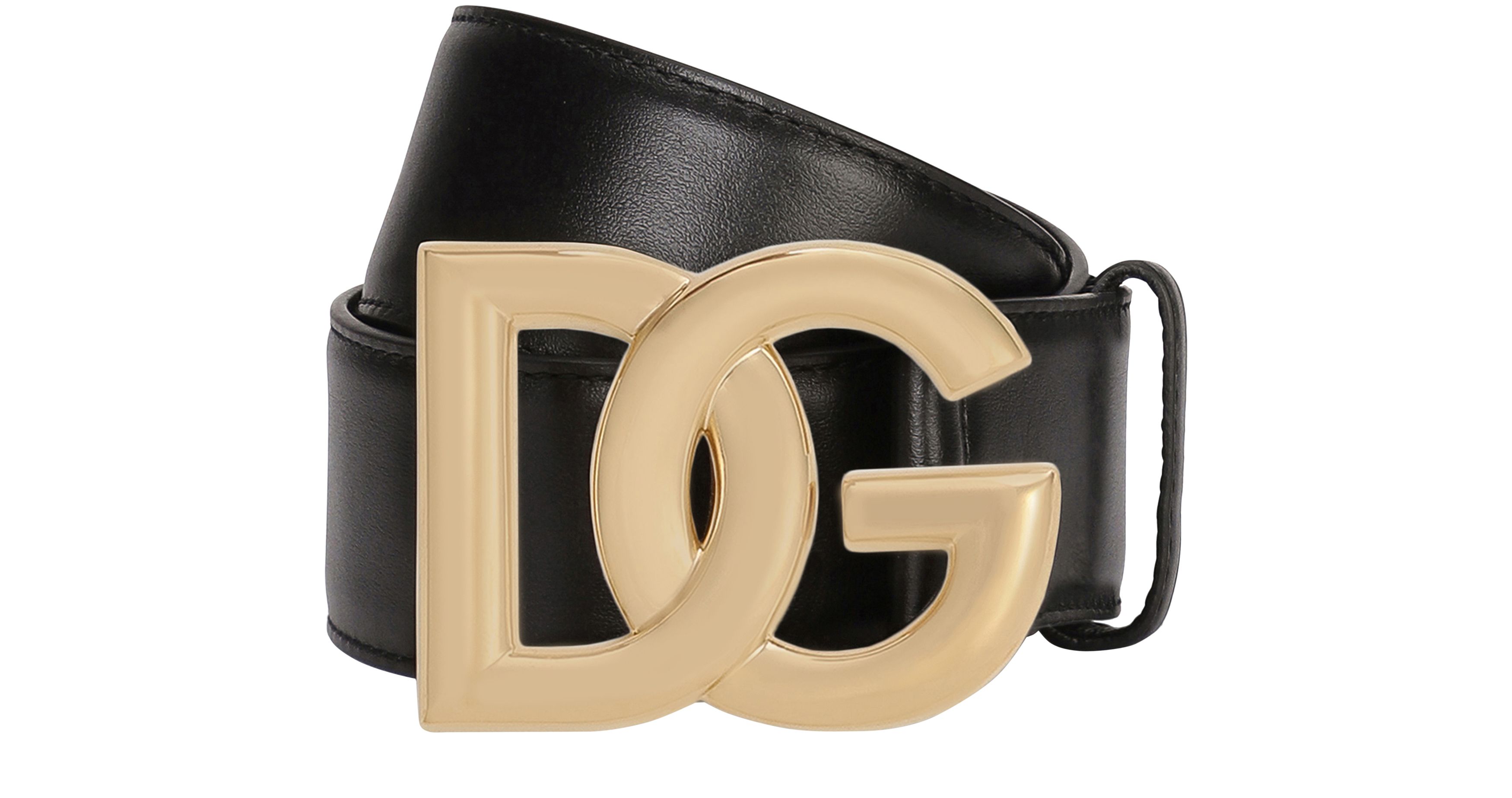 Dolce & Gabbana Calfskin belt with DG logo