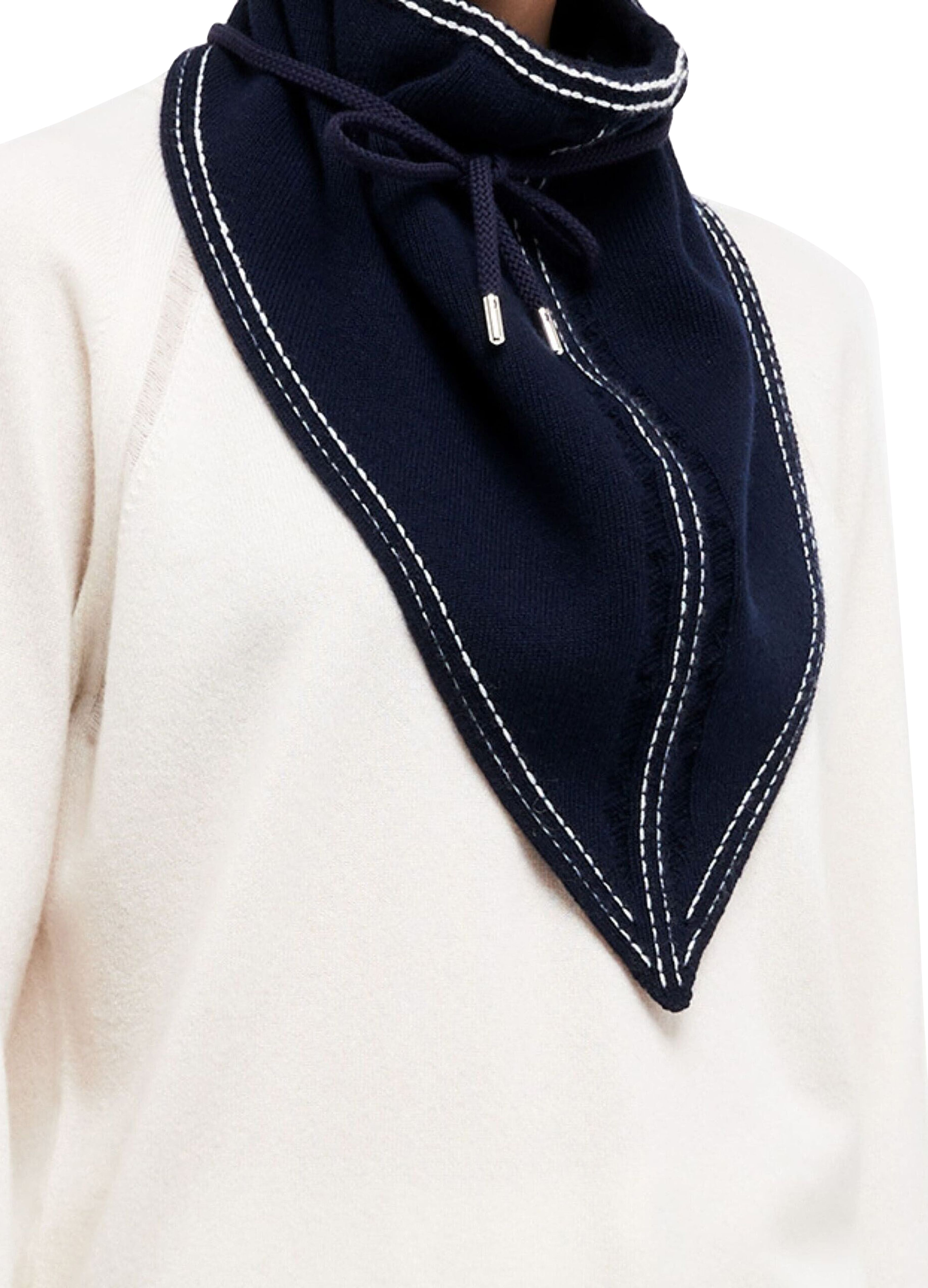 Barrie Denim cashmere and cotton foulard