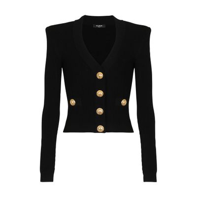 Balmain Cropped knit cardigan